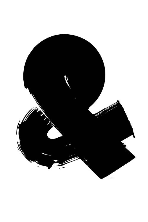 Ampersand Black by Sofie Bjorkgren-Nase wall art