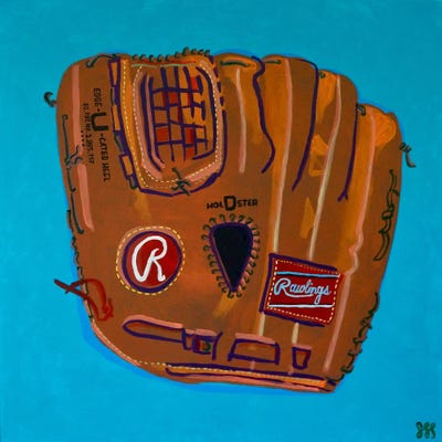 Rawlings Glove by Steve Spencer metal wall art