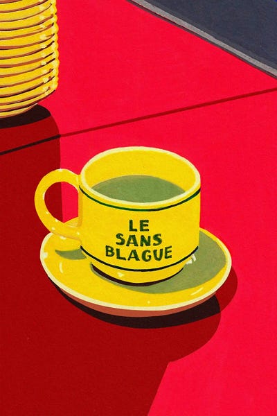 Canvas Print: Le Sans Blague by Studio Mandariini