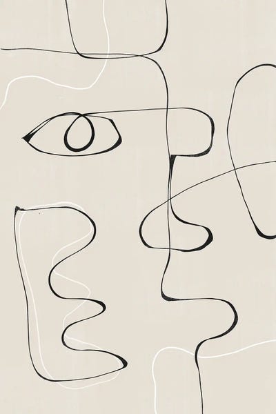 Abstract Face II by THE MIUUS STUDIO art print