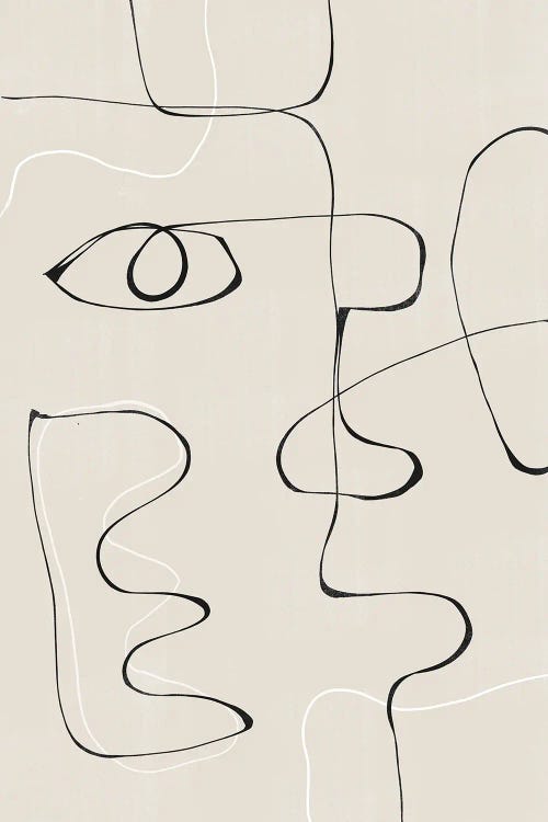 Abstract Face II by THE MIUUS STUDIO wall art