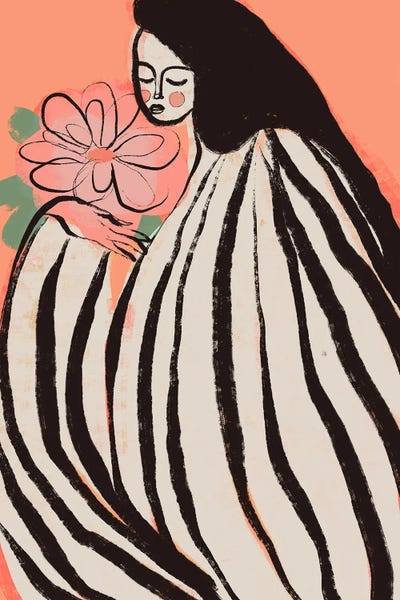 Stripes: A Silent Moment (Peach) by Treechild