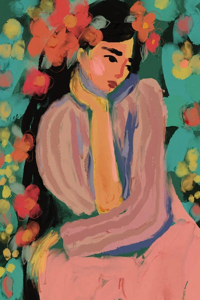 Sora In Flower Garden by Treechild canvas print