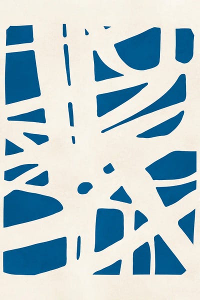 Expressive Lines VII by Vitor Costa framed canvas print