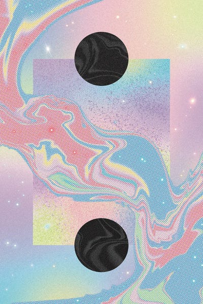 Y2K: Black Hole Pastel Cosmos by Amy Louise Baker