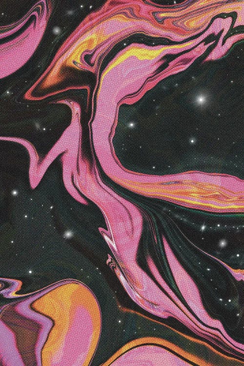 Pink Swirl Nebula by Amy Louise Baker wall art