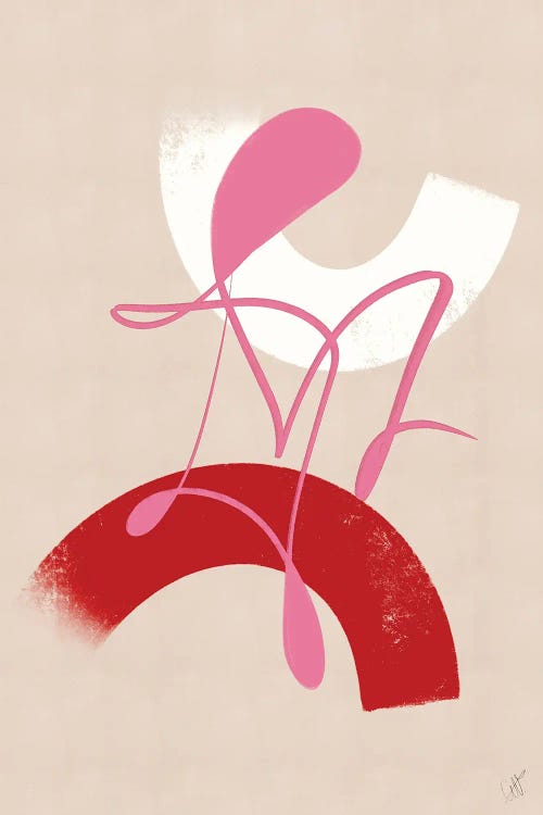 Red And Pink Abstract III