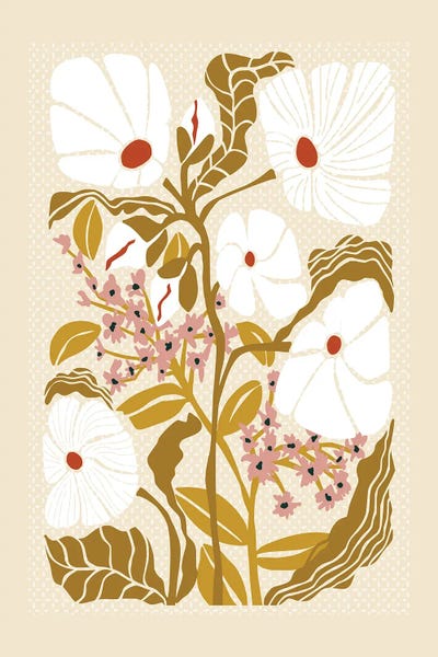 Annick: Klimt Flowers Earthy Colors by Annick