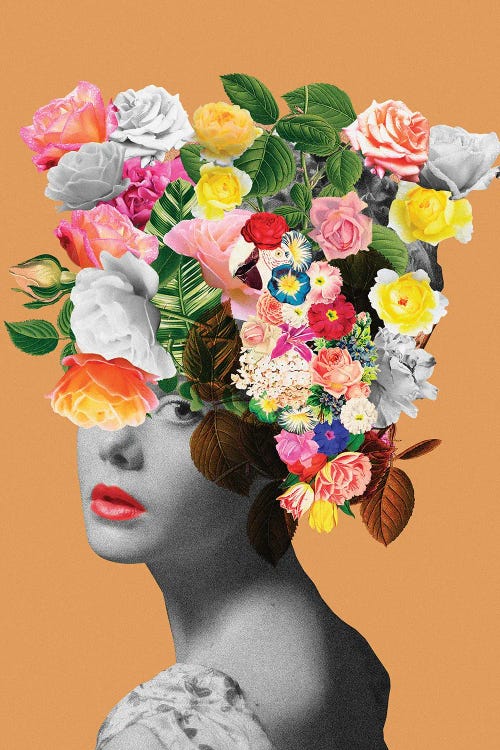 Floral Portrait by Frida Floral Studio wall art