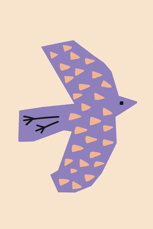 Bird Lilac by Silvia Visscher wall art