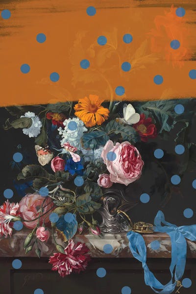 Polka Dot: Flowers Collage by The Art Concept