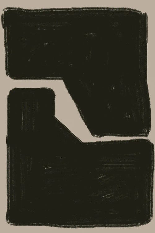 Black And Beige Composition Geometric