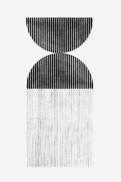 Retro Geometric Line Art