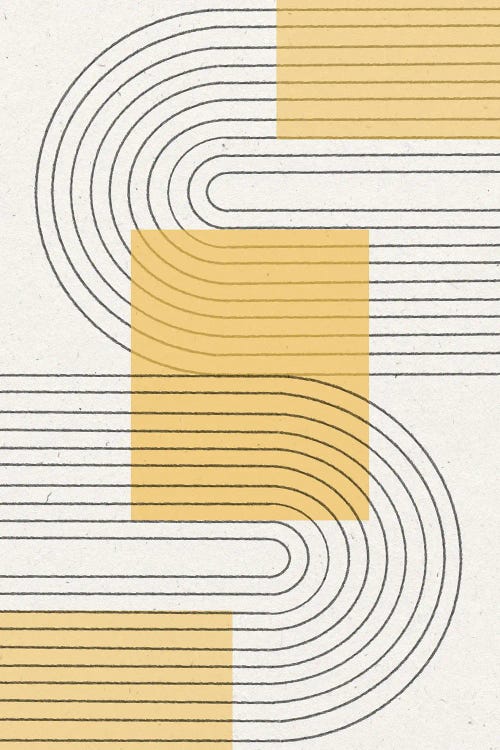 Yellow Modern Graphic by THE MIUUS STUDIO wall art