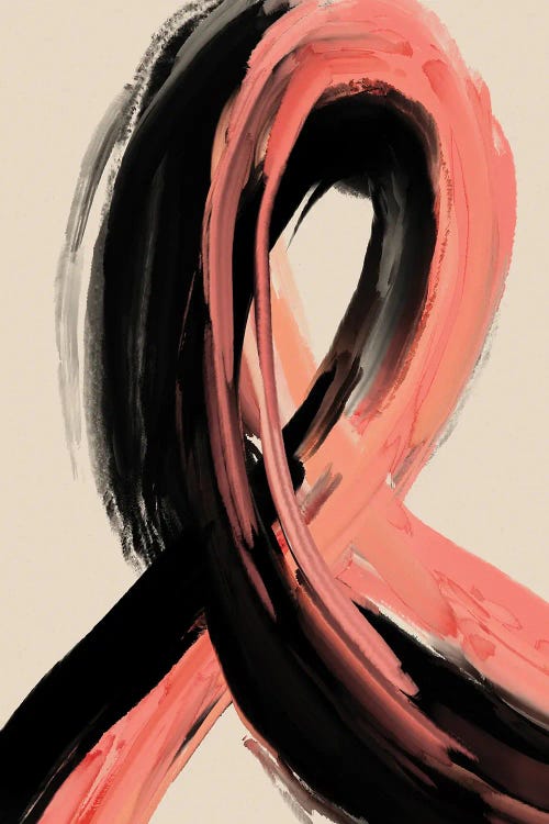 Black And Peach I