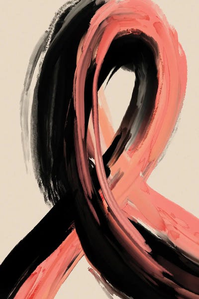 Treechild: Black And Peach I by Treechild