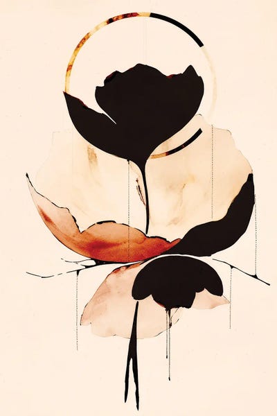 Minimalist Flowers: Halo Flowers V by Treechild