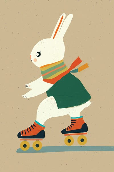 Treechild: Inline Skating Bunny by Treechild