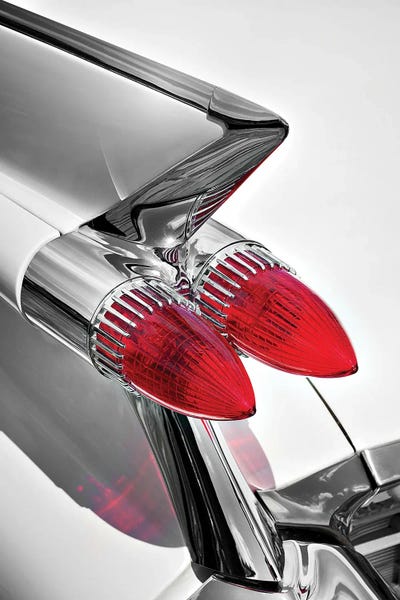 American Classic Car Sedan Deville 1959 Tail Fin Abstract