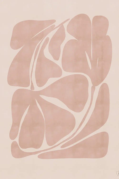 Beige Abstract Shapes by Anne-Marie Volfova wall art