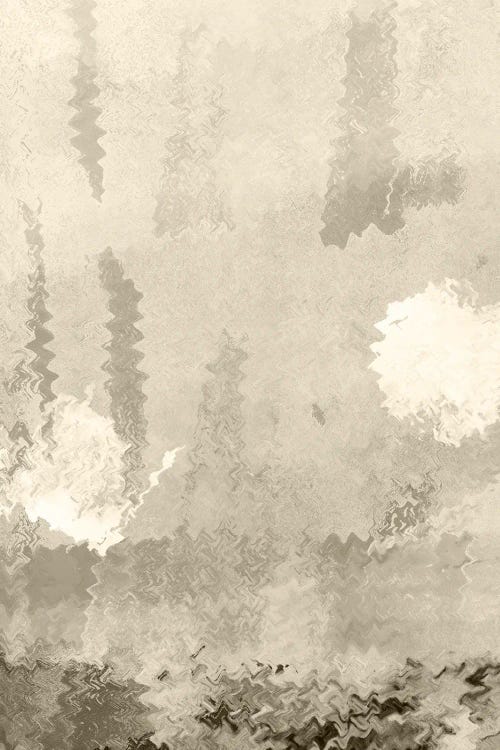 Two Moons. Reflections. Abstract Lanscape In Neutral Colors I by Dina Dankers wall art