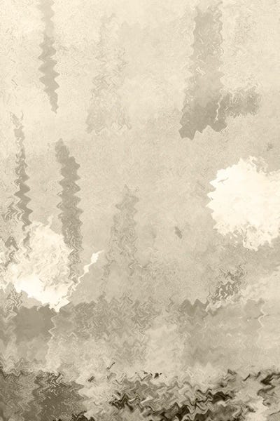 Two Moons. Reflections. Abstract Lanscape In Neutral Colors I
