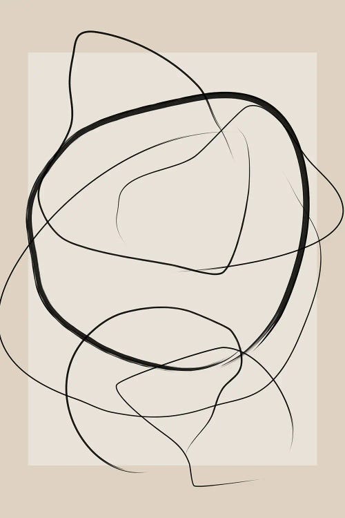 Soft Abstract Lines Art by Elena Ristova wall art