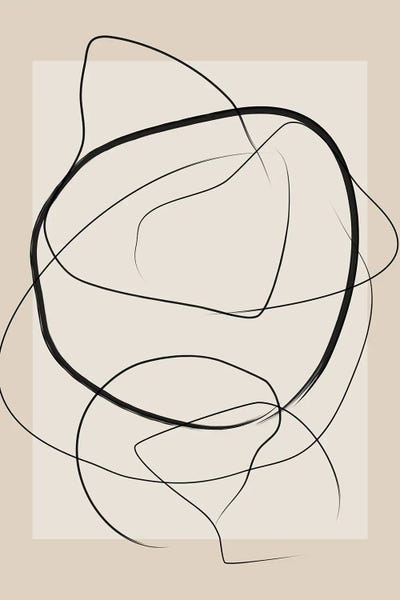 Japandi: Soft Abstract Lines Art by Elena Ristova