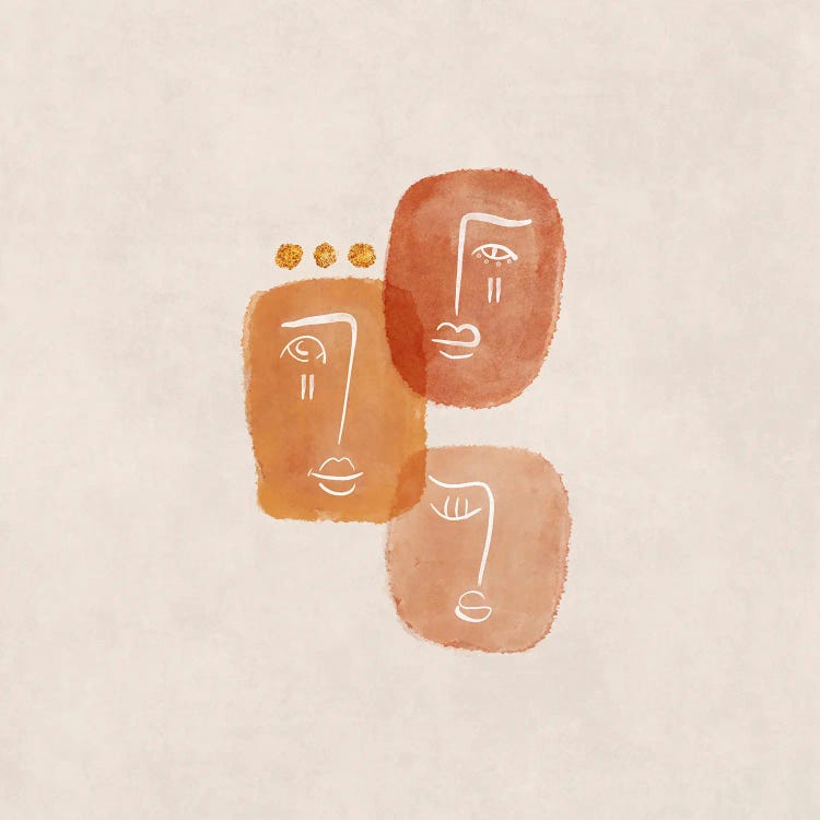 3Heads I by Emel Tunaboylu wall art