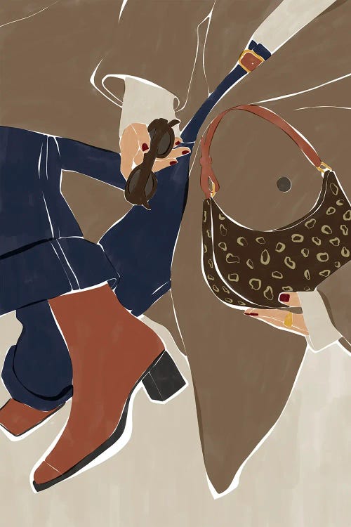 Fall Fashion Vibes by Ivy Green Illustrations wall art