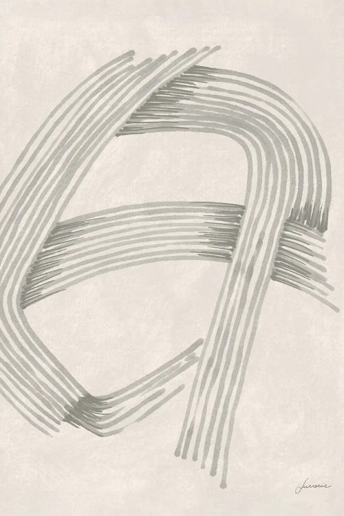 Abstract Grey Intersections II by Lucrecia Caporale wall art