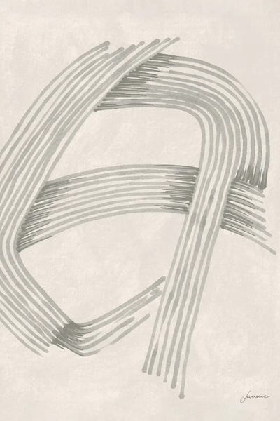 Japandi: Abstract Grey Intersections II by Lucrecia Caporale