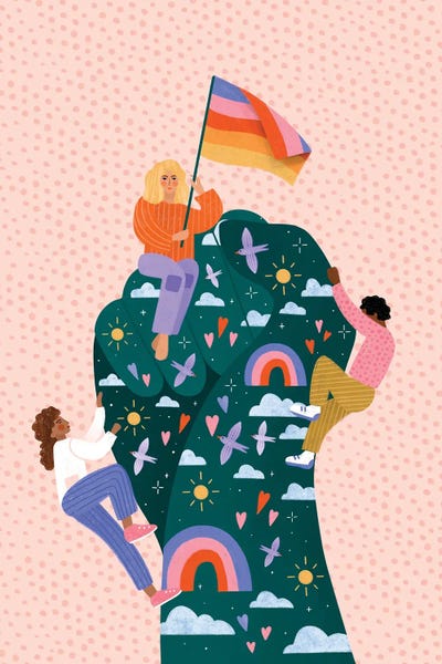 Celebrating Pride by Bea Muller acrylic art print