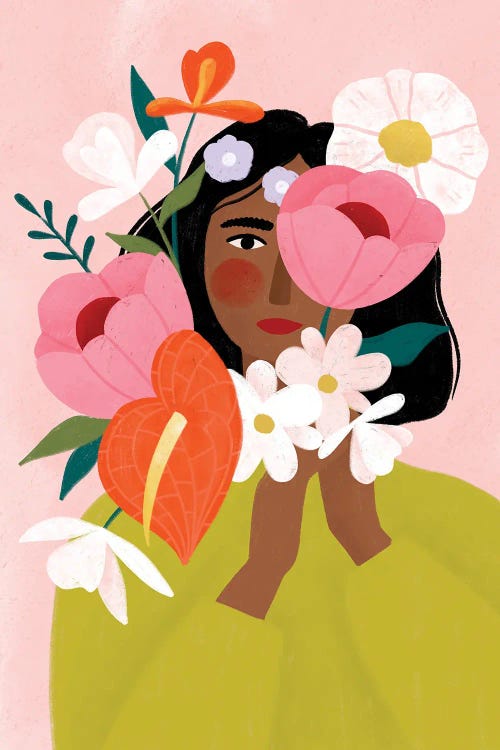 Flower Lady by Bea Muller wall art