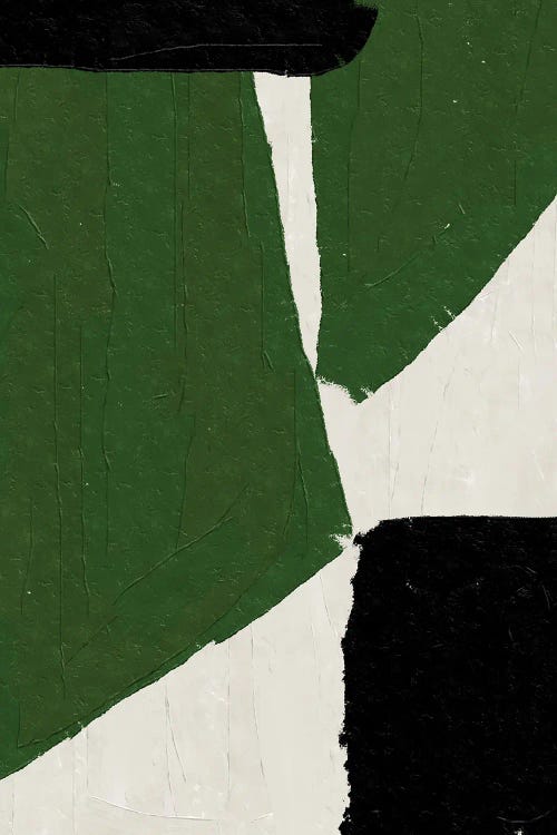 Abstract Green Shapes by THE MIUUS STUDIO wall art