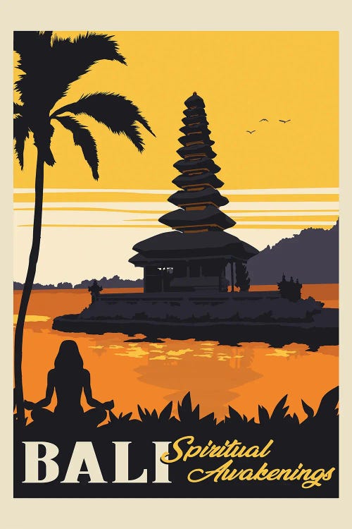 Indonesia: Bali Travel Print by Retrodrome