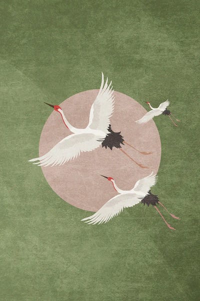Cranes In Flight