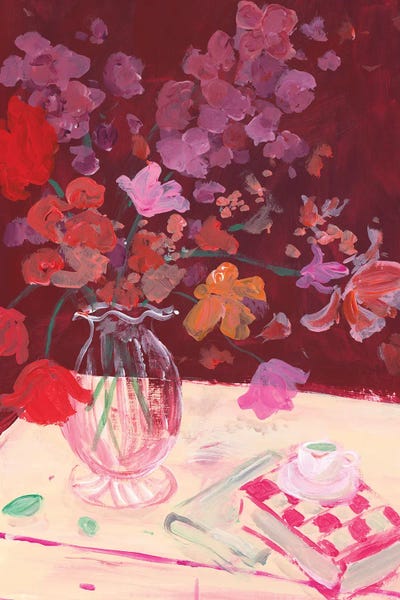 Minimalist Paintings: Fall Bouquet by Katharina Puritscher