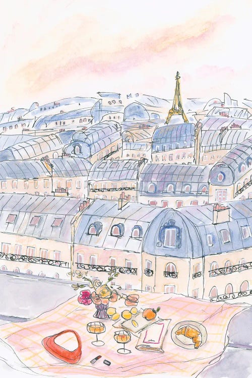 Paris: Parisian Rooftop Picnic With Eiffel Tower Views by Katharina Puritscher
