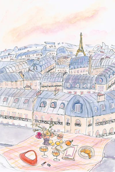 Make-Up: Parisian Rooftop Picnic With Eiffel Tower Views by Katharina Puritscher