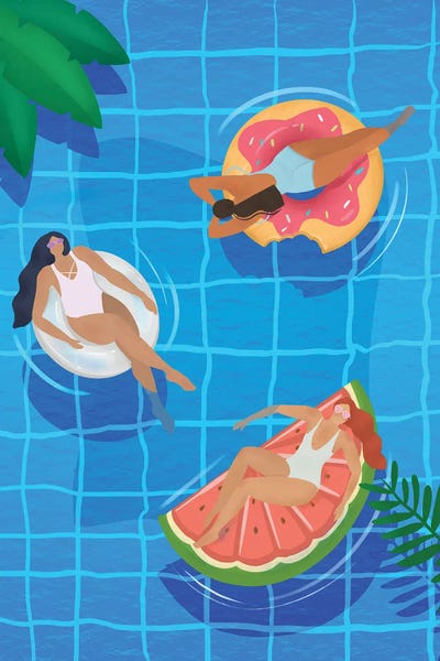 Women's Swimsuits: Pool Ladies by Petra Lizde
