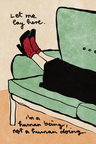 Witty Humor: Let Me Lay Here by Raissa Oltmanns