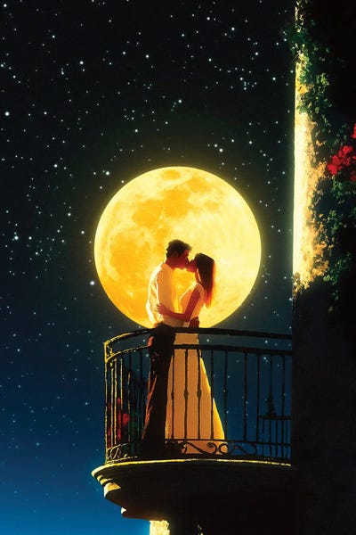 Romantic Bedroom (Couples): Love Under The Moon by Taudalpoi