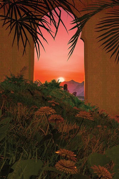 Spring Leaves - Canvas Prints: Sun Peeking Over The Mountains by CosmoZach