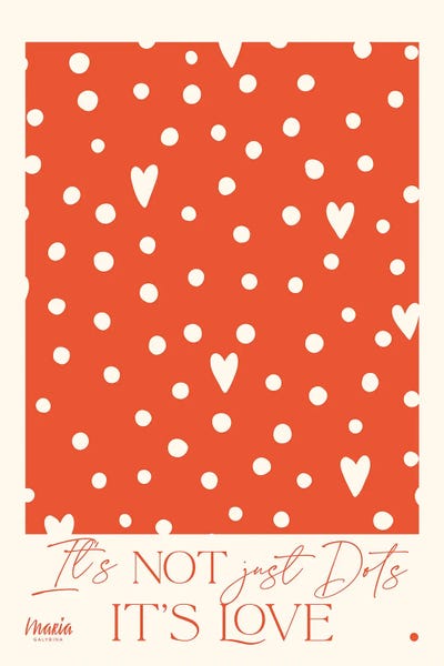 Canvas Print: About Love. Dots by Maria Galybina - thumbnail