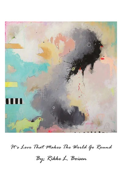 Bees - Unframed Prints: It's Love That Makes The World Go Round by Rikke Londager Boisen