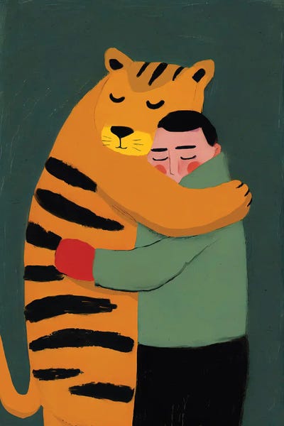 Treechild: Tiger's Gentle Hug by Treechild