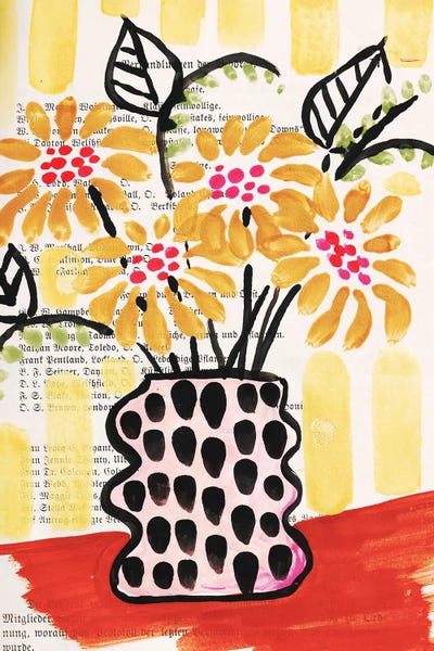 Playful Floral Vase