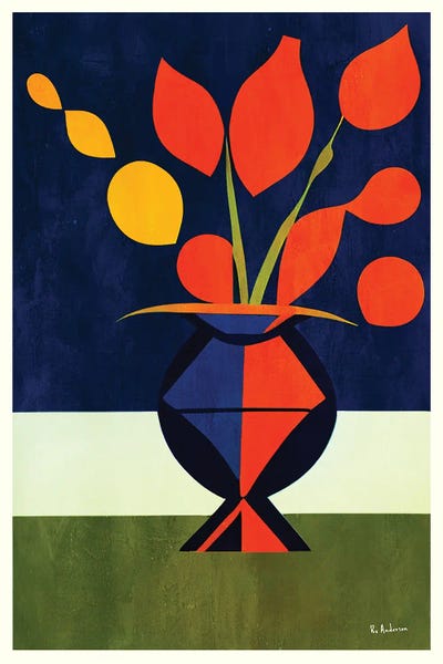 Vibrant Geometric Flowers