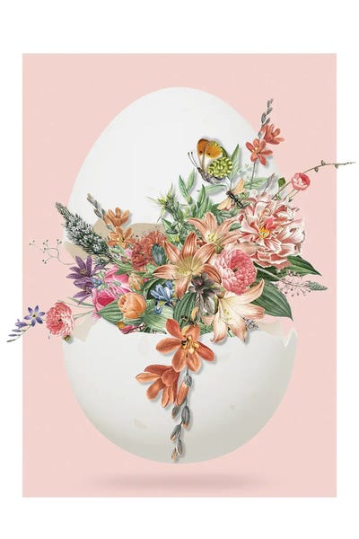 Eggs: Floral Easter Egg by Marja Van Den
